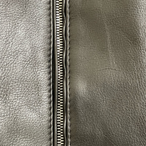 SOLD 😃 NWT  DUNHILL Men’s Black Leather Motorcycle Jacket Sz. S - Picture 11 of 11